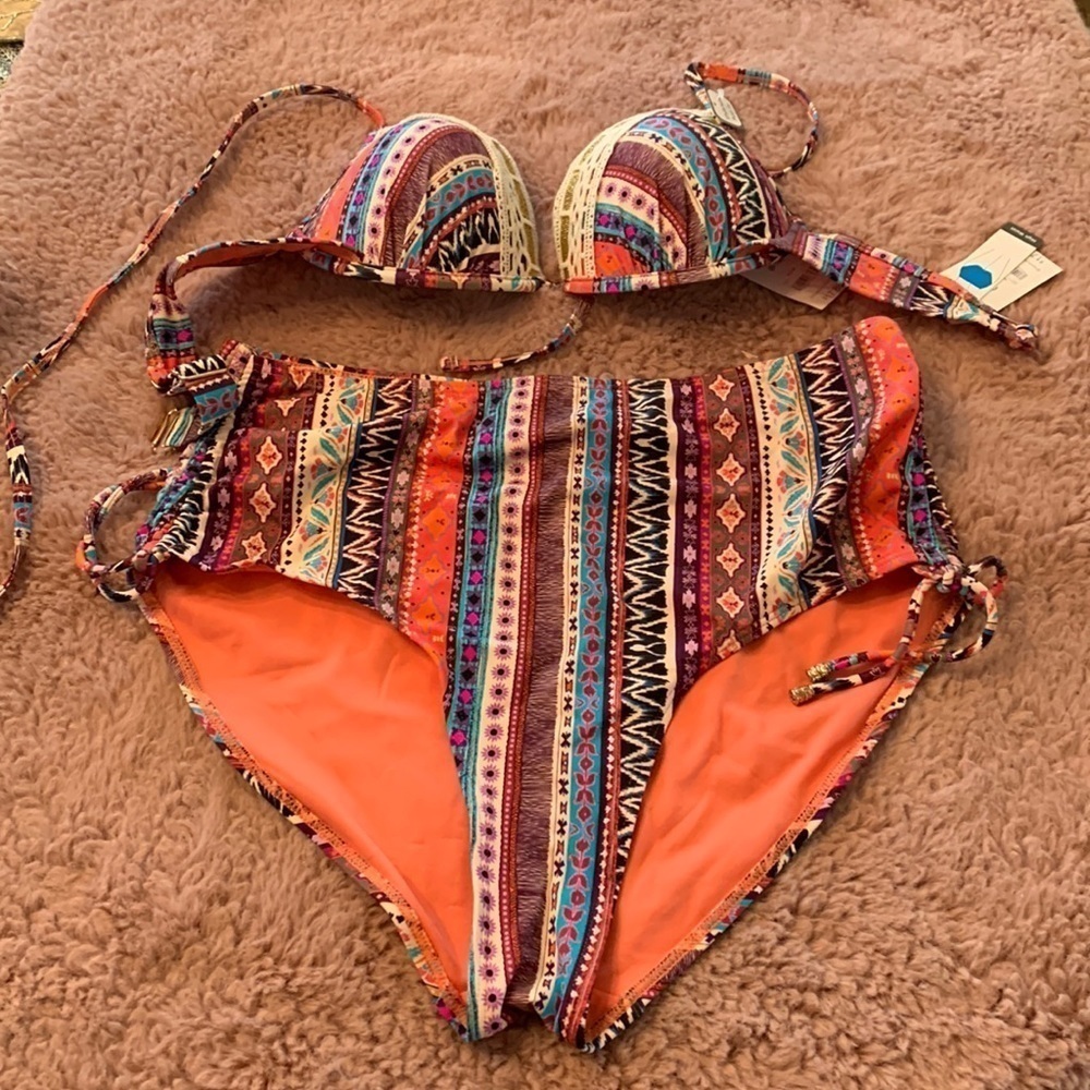 NWT Bikini by Time and Tru Large Bottom and Medium Top